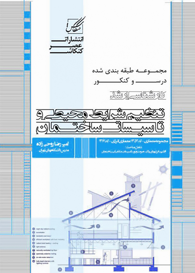 کتاب مجموعه طبقه بندی شده درس و کنکور کارشناسی ارشد تنظیم شرایط محیطی و تاسیسات ساختمان امیررضا روحی زاده